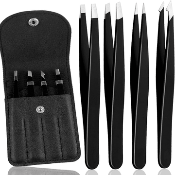 Niuta Hair-removing tweezers,Tweezers for Women Facial Hair Professional Stainless Steel Tweezers Precision Tweezers Set